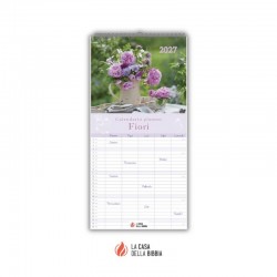Calendario planner cristiano da parete 2027 - Fiori