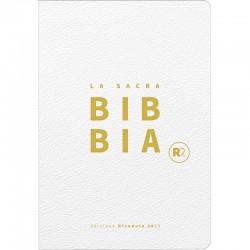 Bibbia Riveduta 2020 (R2) A CARATTERI GRANDI Pelle Bianca, Titolo e Taglio Oro