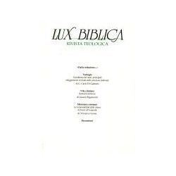 Lux Biblica 18 - Rivista...