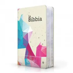 Bibbia N.R. 11,5x17,5 cm  flessibile illustrata telata con cerniera Nuova Edizione