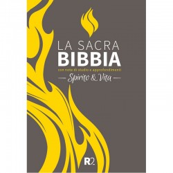 Bibbia da studio "Spirito e Vita" (R2) Cartonata Grigio/Giallo