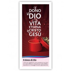 Il dono di Dio è la vita eterna in Cristo Gesù - rosso (500 pz)