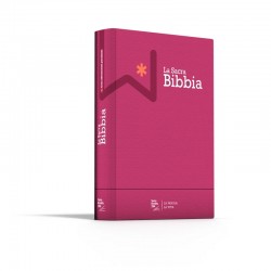 Bibbia N.R. 15,5x21,5 cm con paralleli rigida tela imbottita viola Nuova Edizione