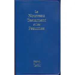 Nuovo Testamento e Salmi Francese tascabile plastificato blu