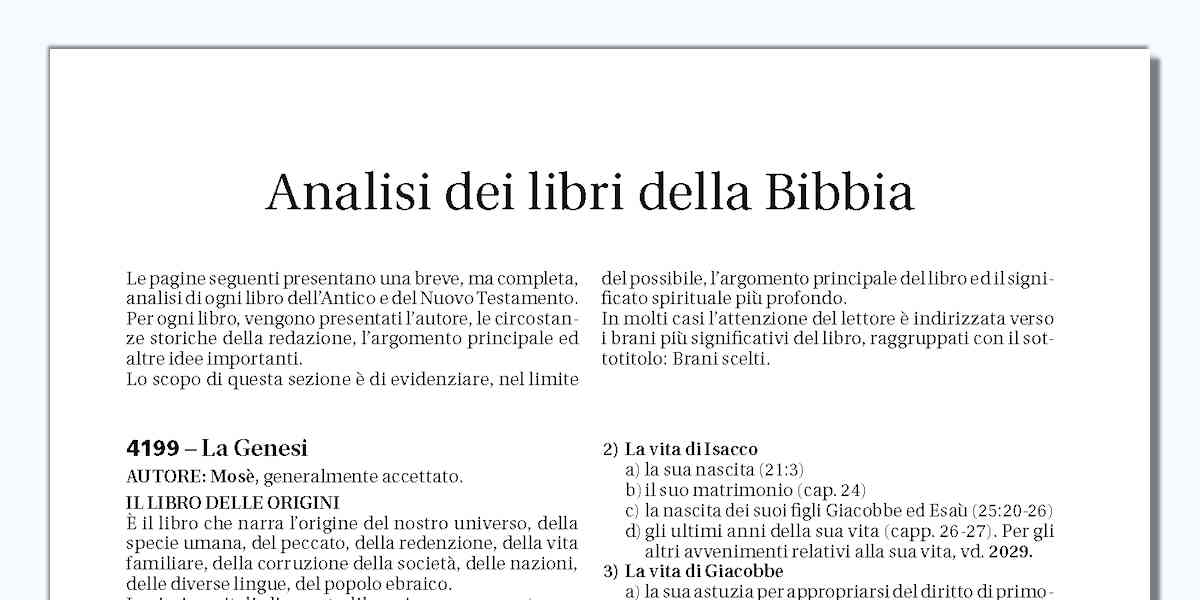 THOMPSON ANALISI LIBRI DELLA BIBBIA