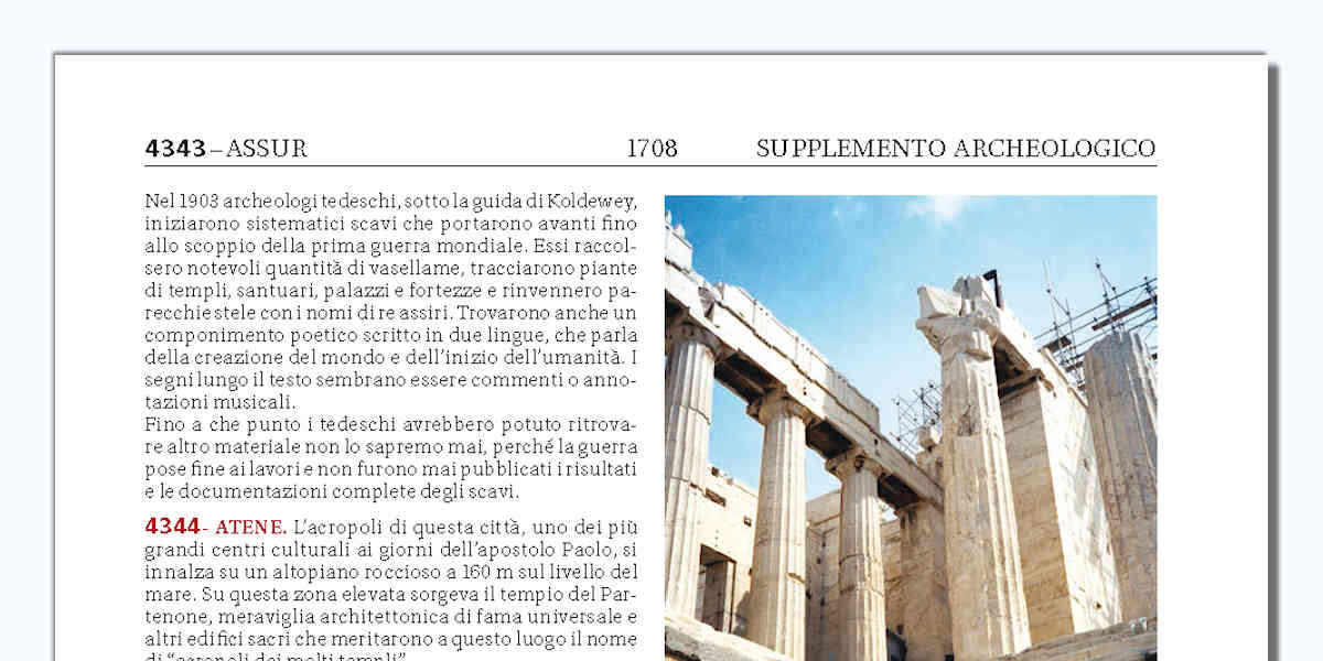 ESAUSTIVO SUPPLEMENTO ARCHEOLOGICO A COLORI