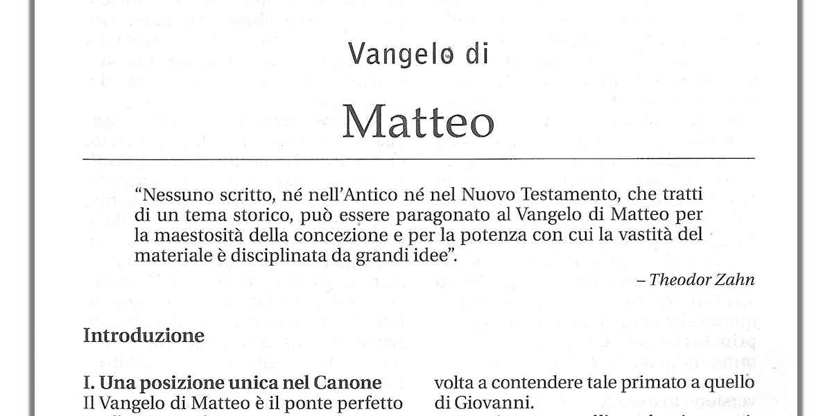 THOMPSON ANALISI LIBRI DELLA BIBBIA